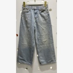 Zara: Kids Distressed Wide-Leg Baggy Jeans – Light Blue Wash - Image 3