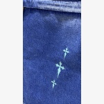 boohooMAN: Extreme Rigid Zip-Off Leg Cross Embroidery Baggy Jeans - Image 4