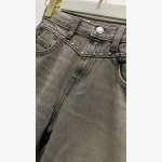 Zara: Kids Girls Studded Barrel-Fit Jeans – Washed Grey/Brown - Image 4