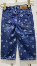 Zara: Kids Wide-Leg Daisy Print Jeans - Image 3