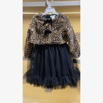 Rachel Zoe: Kids Leopard Faux-Fur Jacket and Tutu Dress Set