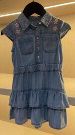 GUESS: Girls’ Lyocell Denim Dress with Floral Embroidery - Image 3