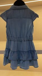 GUESS: Girls’ Lyocell Denim Dress with Floral Embroidery - Image 4