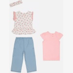 Little Lass: Girls’ Floral 4-Piece Set